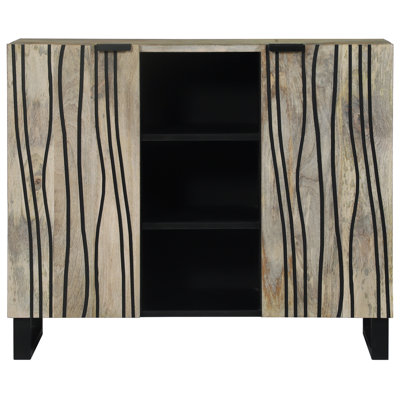 Sideboard 90 X 33 X 75 Cm Solid Mango Wood
