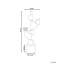 AMILLY 51Cm Metal Tabletop Candelabra
