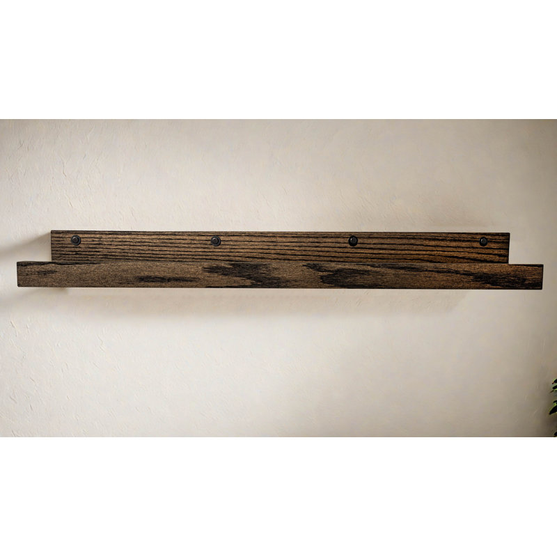 Rayne Large Solid Oak Lipped Shelves, 54x6x5