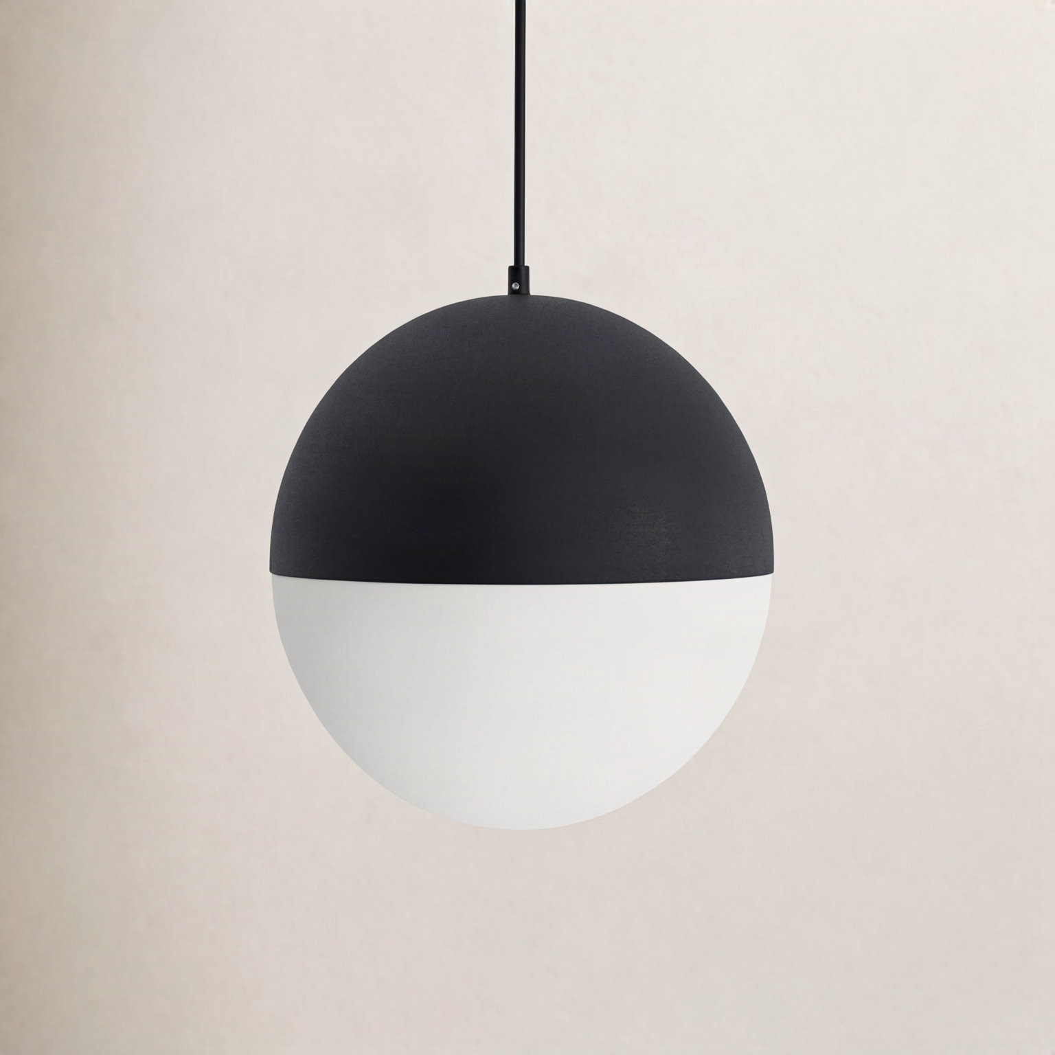 Hastings Dimmable Single Light Pendant, Black, 12.25" H x 11.75" W x 11.75" D