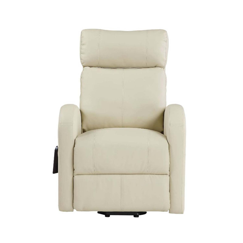 Ricardo Power Motion Recliner w/Lift, Beige Faux Leather, Beige