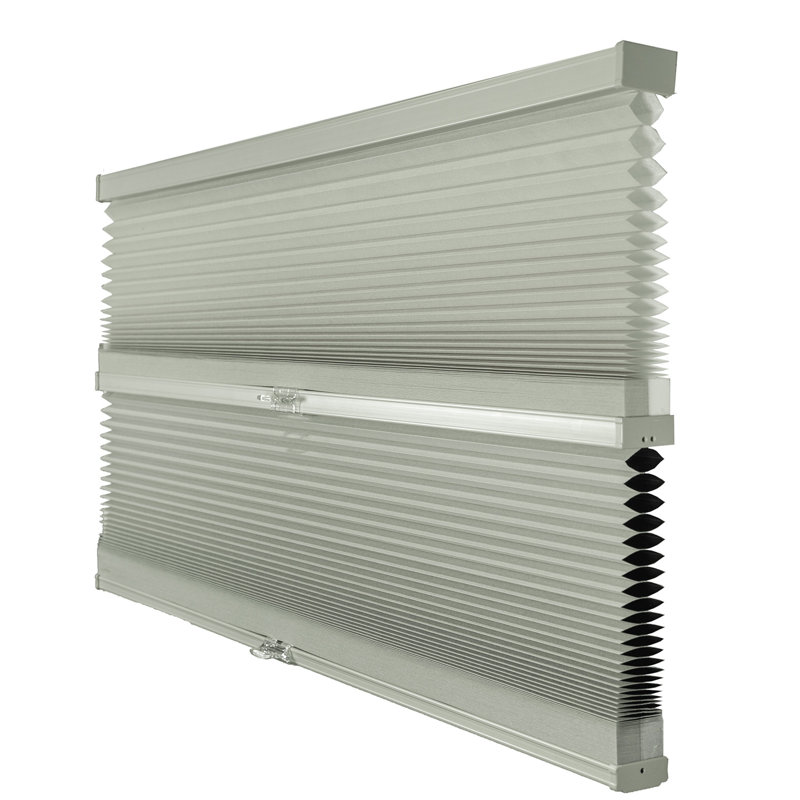 Cordless Cellular Shade, 47"W x 72"L, Light Gray