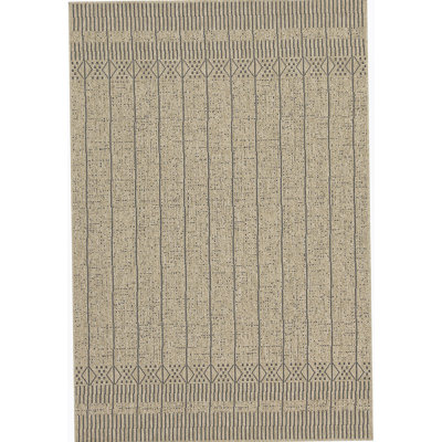 Tapis intérieur / extérieur noir Earth