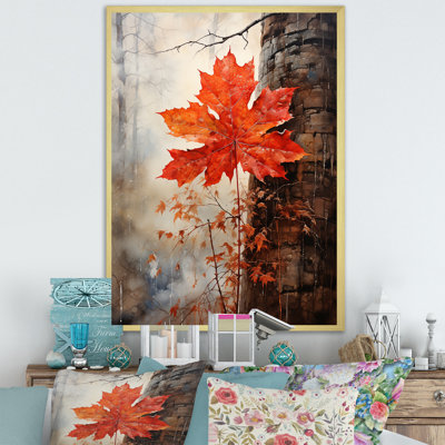 «Maples Mark Autumn Red» sur toile