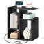 23.8" Tall Narrow End Table with Charging Station-110218238