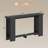 Space-saving Black Mdf Sofa & Console Table, Rustic Farmhouse