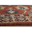 Tapis rouge / beige / bleu en laine touffeté à la main Adrien-1762253971
