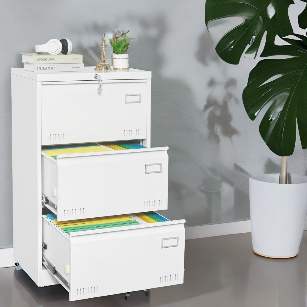 Latitude Run® Enrigue 2362'' Wide 3  Drawer File Cabinet | Wayfair