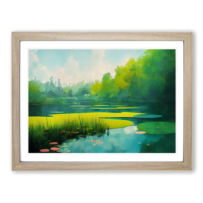 Stunning Summer Pond - Single Picture Frame Painting