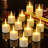 12 Pack Flickering Flameless Candles with Timer