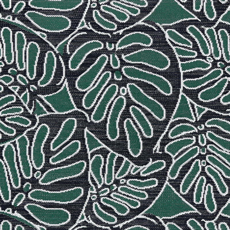 Tapis floral intérieur / extérieur vert floral, Rectangle 8 pi x 10 pi