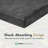  10 Pack 12" x 12" Stomp Stone Decorative Stepping Squares, Black