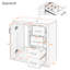 Ensemble de meuble-lavabo autoportant 30 po avec lavabo en céramique, 3 tiroirs et portes à fermeture douce-652923123