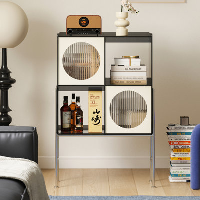 Vitrines noires en acrylique