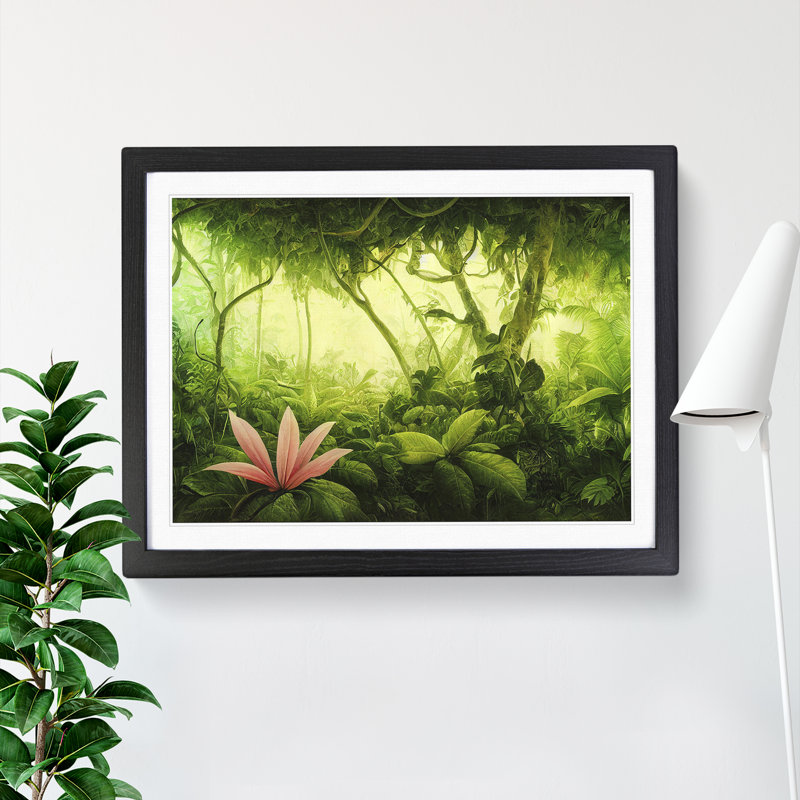 Jungle Plants Vol.1 - Framed Print, Black, 25cm H x 34cm W x 2cm D