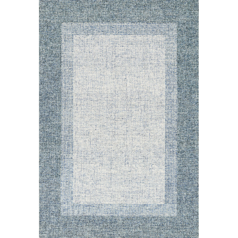 Tapis oriental turquoise en laine touffeté à la main Turk, Rectangle 11 pi 6 po x 15 pi
