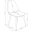 Ensemble de 4 chaises d'appoint rembourrées Jazmine