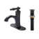 Cube Single-Hole Single-handle Bathroom Faucet with Drain Assembly