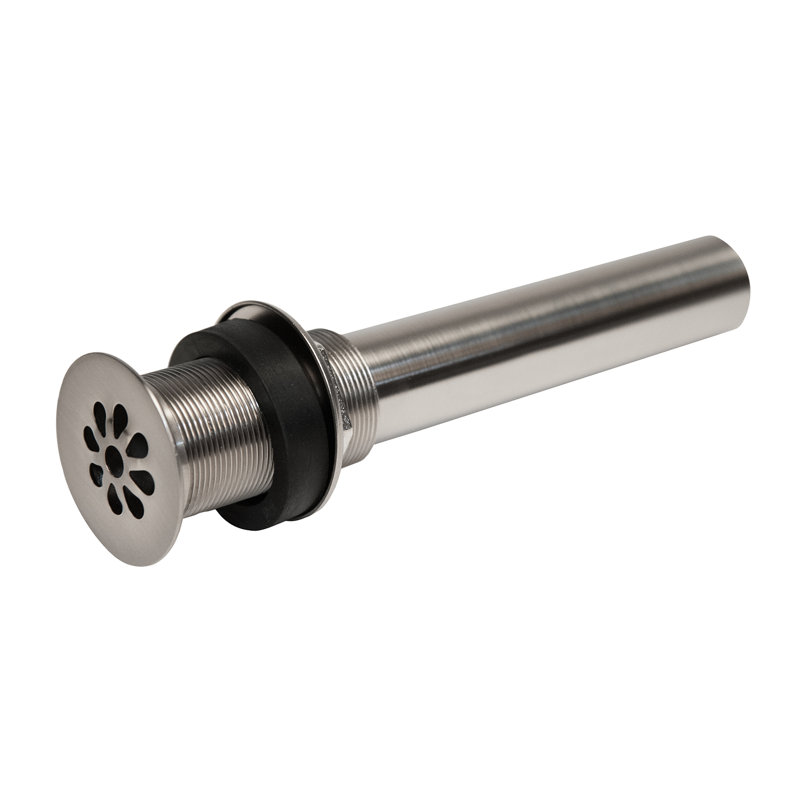 Drain de lavabo pour salle de bain 1,5 "sans débordement - nickel brossé