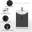 Meuble-lavabo simple autoportant 24 po avec évier en céramique épais, robinet et drain en laiton de 24 po-131284365-131284363
