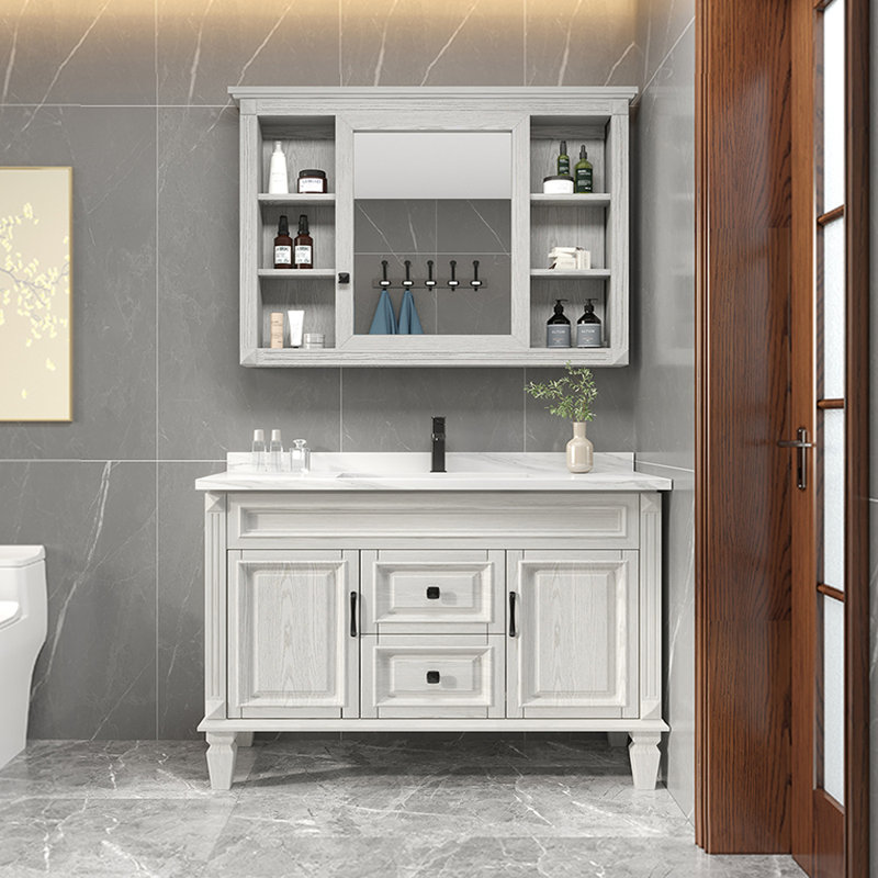 Meuble-lavabo de style rétro American Village, H 33,5 po x l 51,2 po x P 22 po