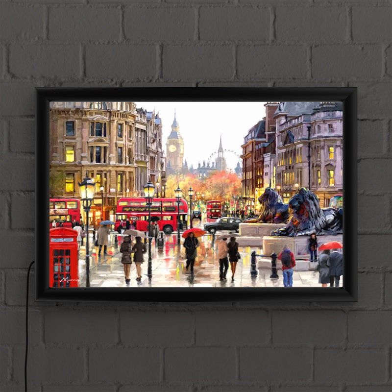 Paysage londonien par le MacGregor studio-reproduction d’art sur cadre en acrylique