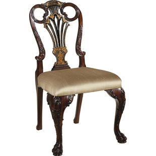 Chaise d'appoint rembourrée en coton William Anne