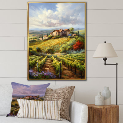 «Vineyard Charm», impression sur toile