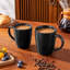 4 petites tasses noires mates, 10 oz, parfaites pour espresso ou petites infusions, grès moderne-124946162-124946164
