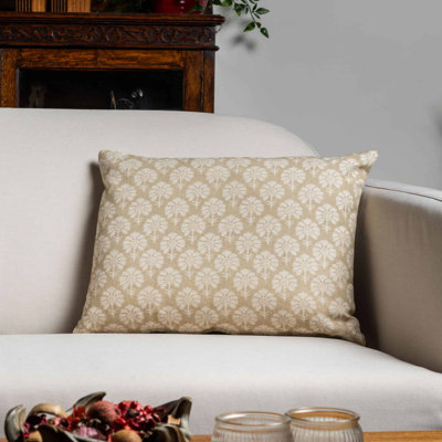Wildflower Cushion in Natural Linen