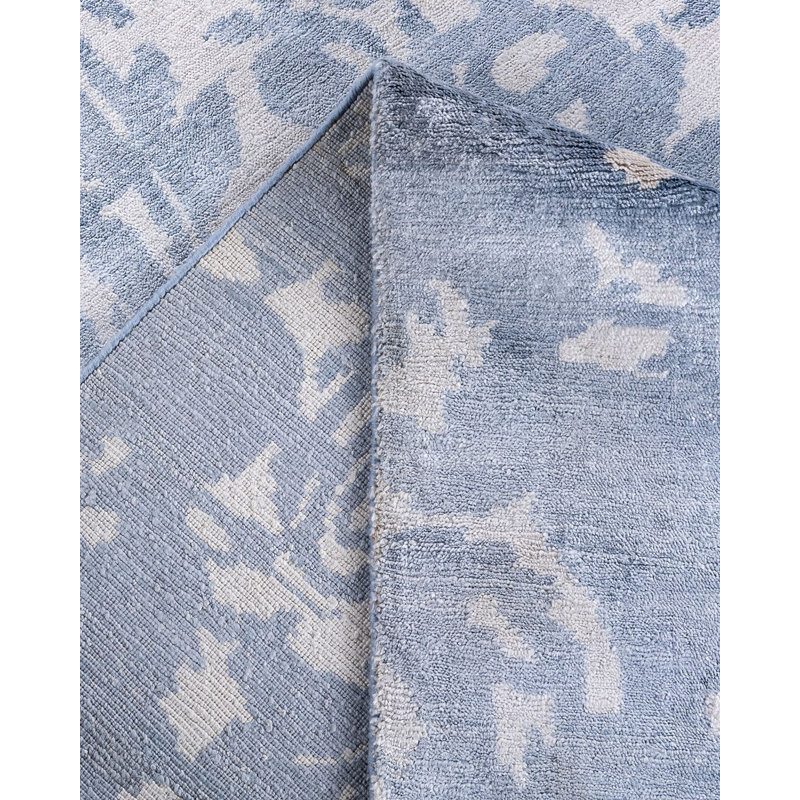 Overdyed One-of-a-Kind Rectangle 9'1" X 12'2" Hand Knotted Area Rug