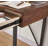 Lalma Adjustable Metal Base Writing Desk with Power Outlet