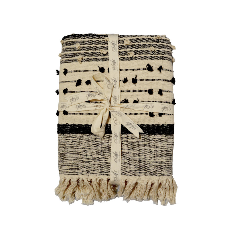 Bobble Textured Boho Throw