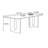 Wood-grain rectangular rock slab dining table-1929252090