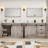 Bathroom Vanity With Sink, Faucet, Mirror, Sliding Barn Door, And Drawers-382758372-388699291