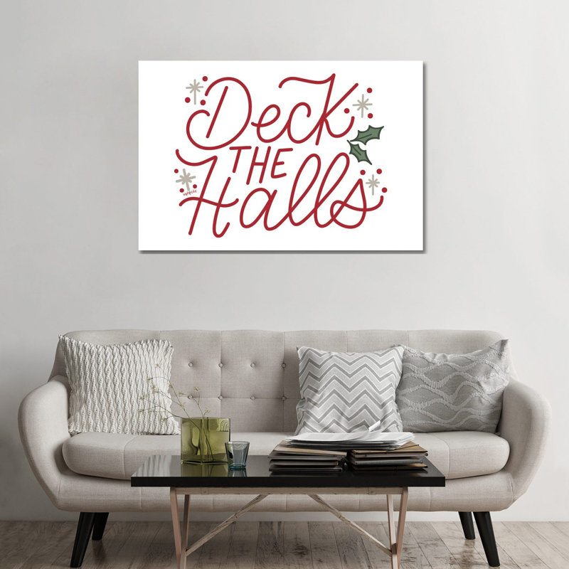 «Deck The Halls», reproduction d'art sur toile tendue, H 32 po x l 48 po, Toile tendue, Ne s’applique pas