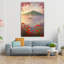 Art mural en verre trempé Lake Mountain Landscape-2100283953