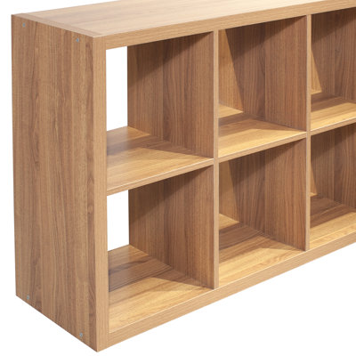 Nirwat Simple and practical Bookcase with storage compartments and wooden frame is suitable for bedroom and living room, study room, office