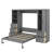 Queen-Sized Murphy Wall Bed Integrated With Wardrobe Storage Space-237504722
