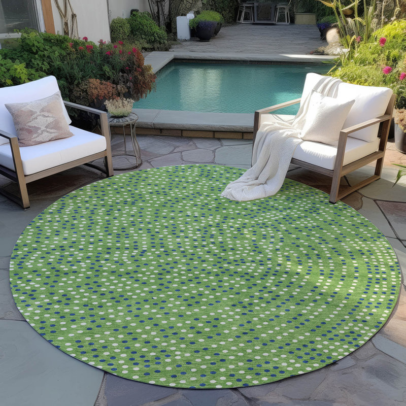 Tapis vert intérieur / extérieur lavable Mirelia , 3 pi x 5 pi