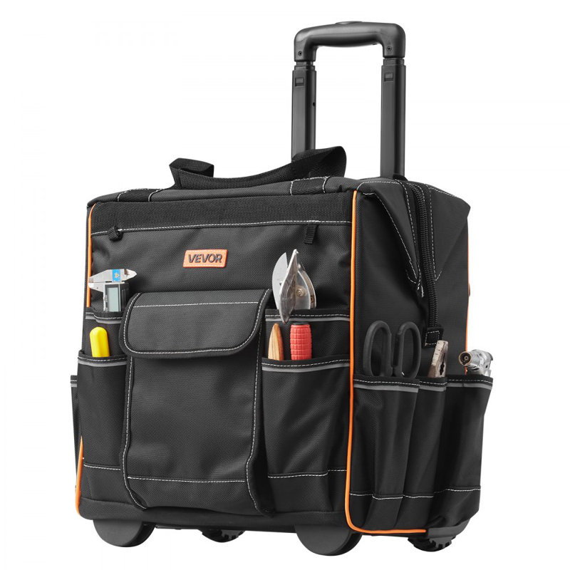 Sac à outils roulant sur roulettes 25 poches