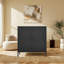 Steel Double-Door Metal Sideboard With High Legs