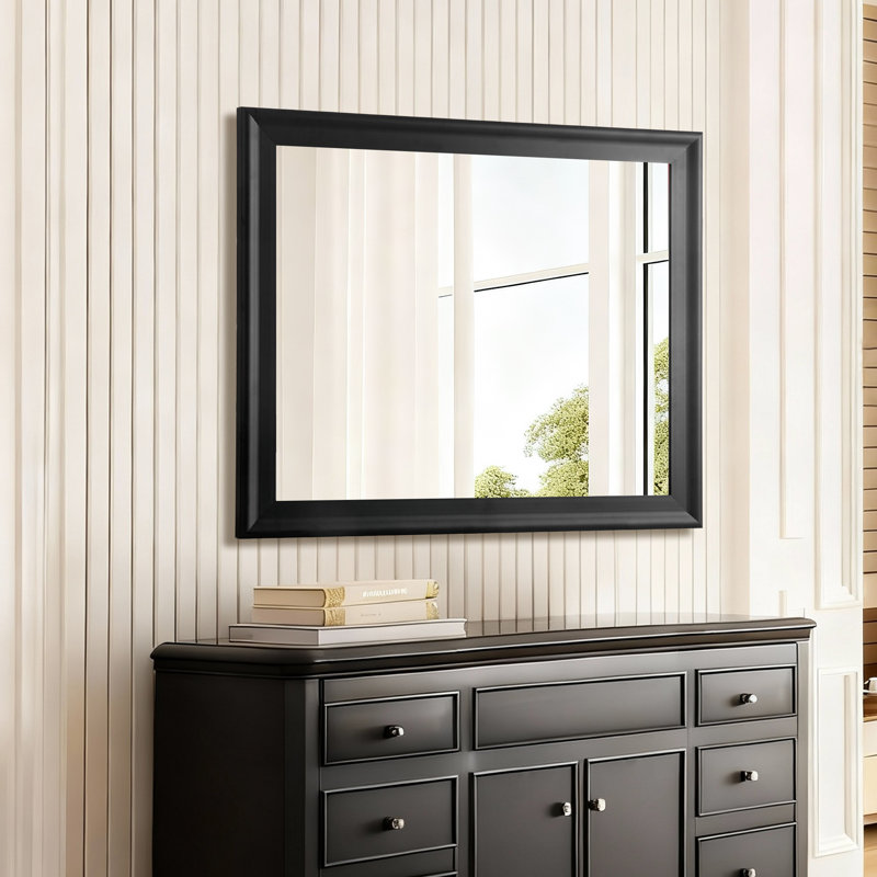 Miroir de salle de bain, 30 po x 36 po, Noir