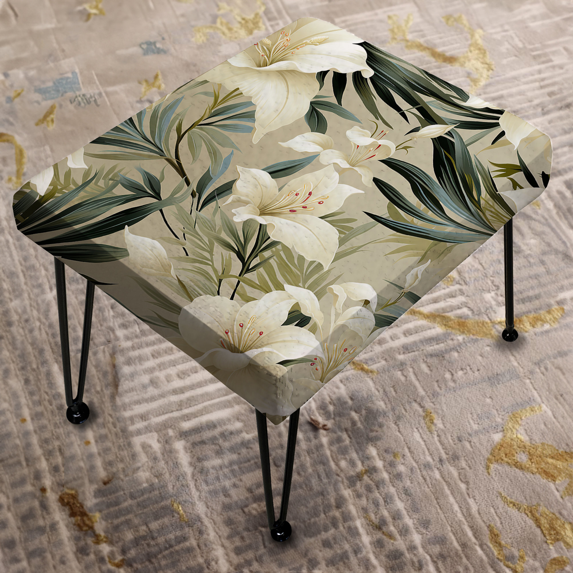 Tropical Patterns. Rectangular Design Art Neutral Oasis Ii Tropical Pattern I - Tropical Rectangle ...