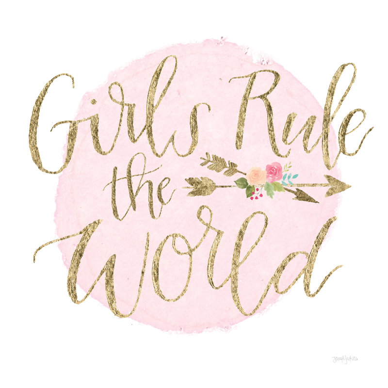 Girl Power III by Jenaya Jackson - Wrapped Canvas Print, 30cm H x 30cm W x 3.8cm D