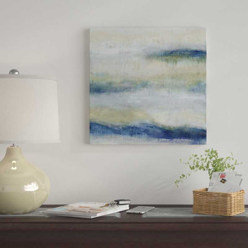 «Indigo Motion I», impression sur toile, H 12 po x l 12 po x P 0,75 po, Pas de tapis, Toile tendue