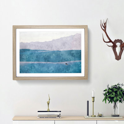Lone Wolf Abstract - Picture Frame Graphic Art Print