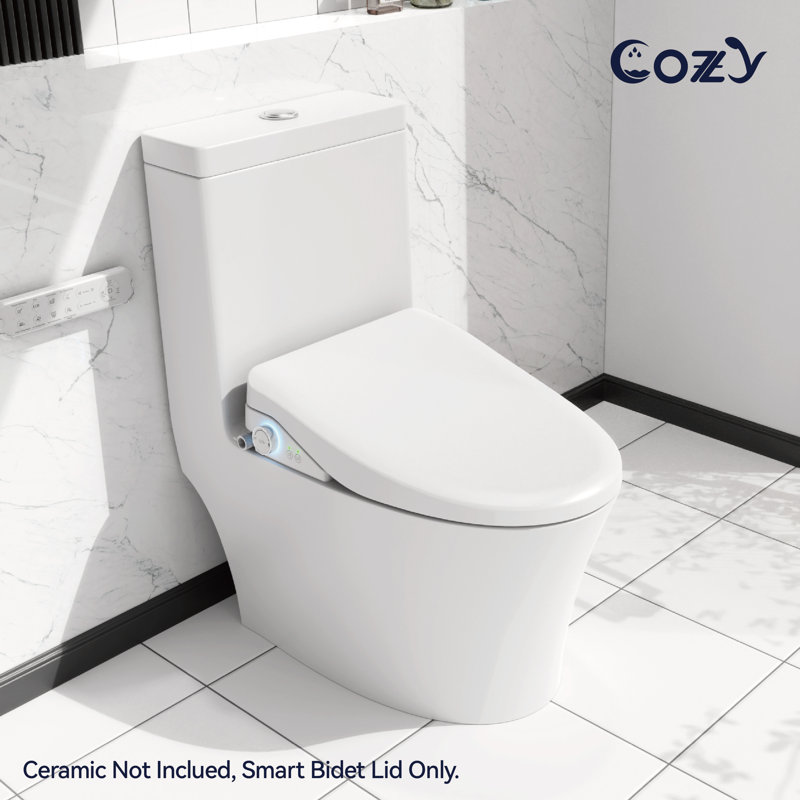 Electronic Elongated Bidet Toilet Heated Seat with Remote Control