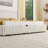 King Functional Vertical Striped Bed with Gas Lift Storage, Luxury Fluffy Rabbit Fur Fabric Up-holstered Double Bed-1166343002