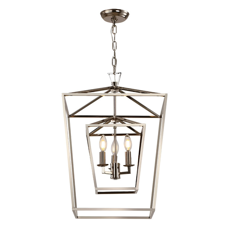 Luminaire suspendu lanterne 3 lumières